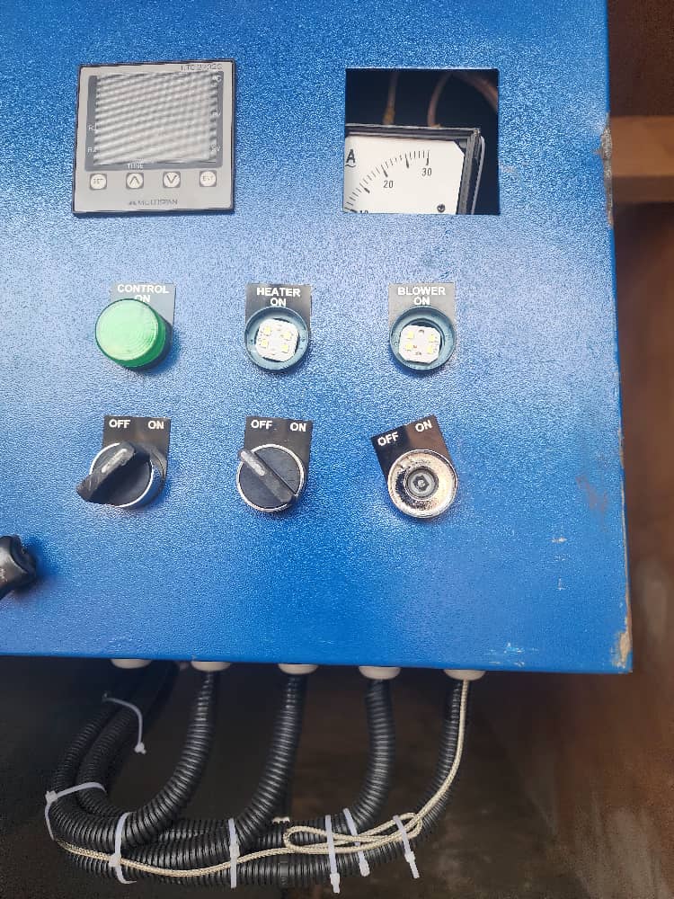 Mechanical cashew shellers at factory